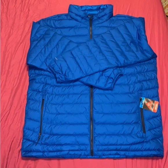 Columbia White Out II Omni Heat Light Blue Insulated Puffer Jacket - Picture 1 of 8